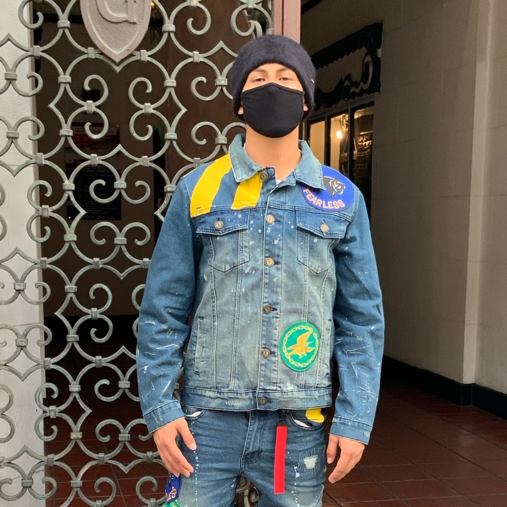 Men's Sandblast Fashion Denim